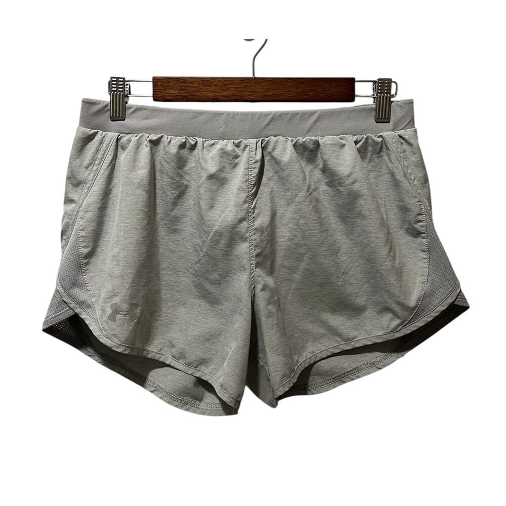 Under Armour Light Gray Athletic Running Shorts